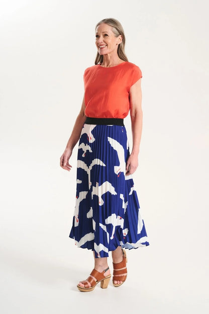 Olga de Polga Flock Pleated Skirt