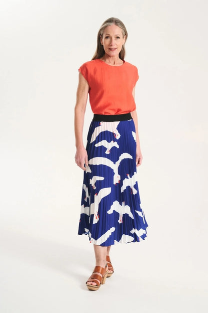 Olga de Polga Flock Pleated Skirt