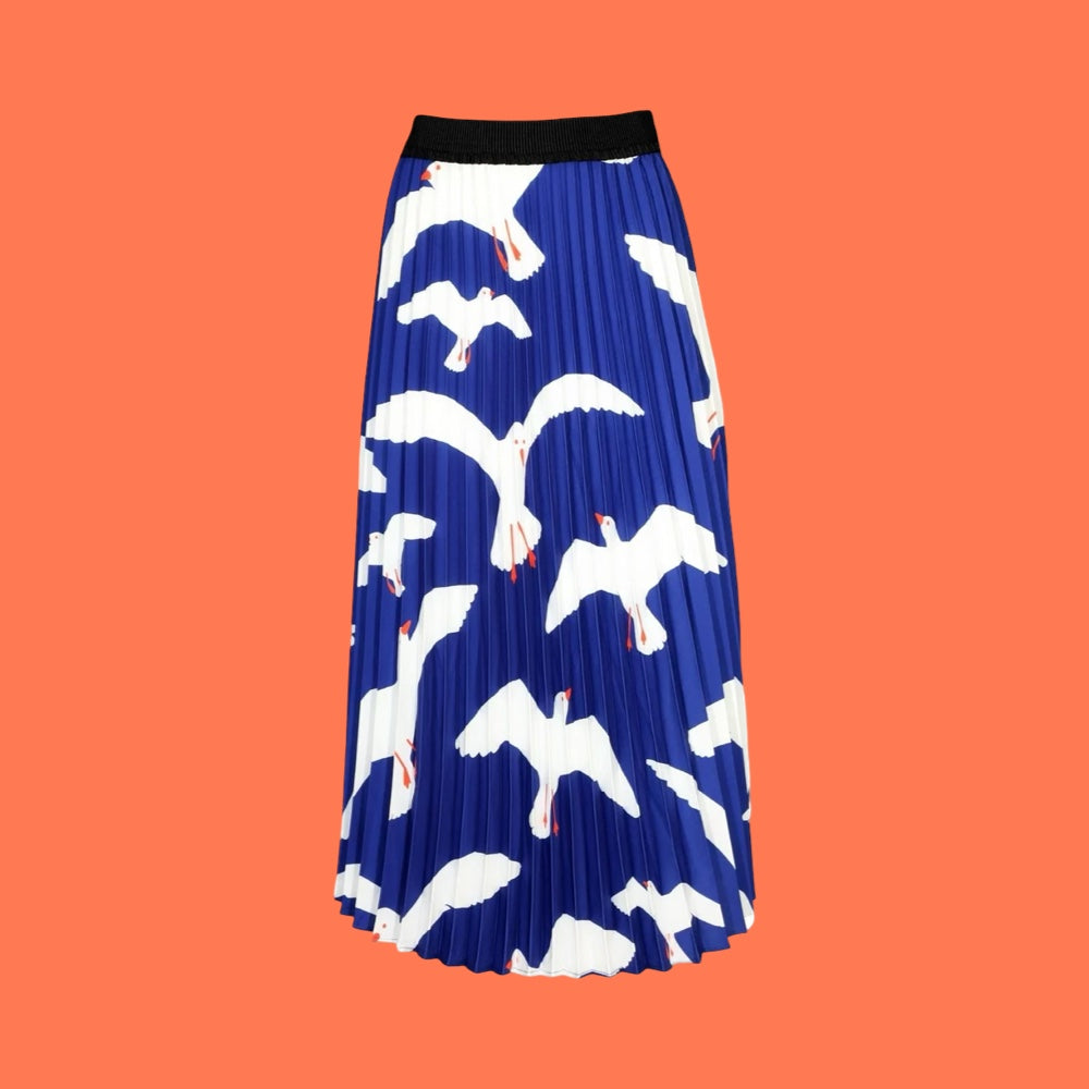 Olga de Polga Flock Pleated Skirt