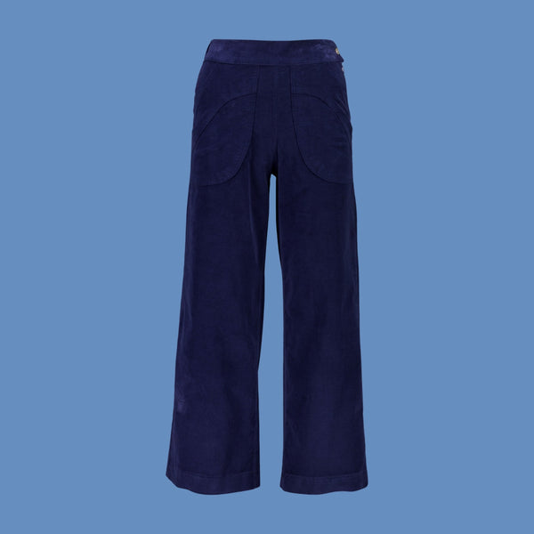 Olga de Polga Peggy Fine Cord Pants - Navy