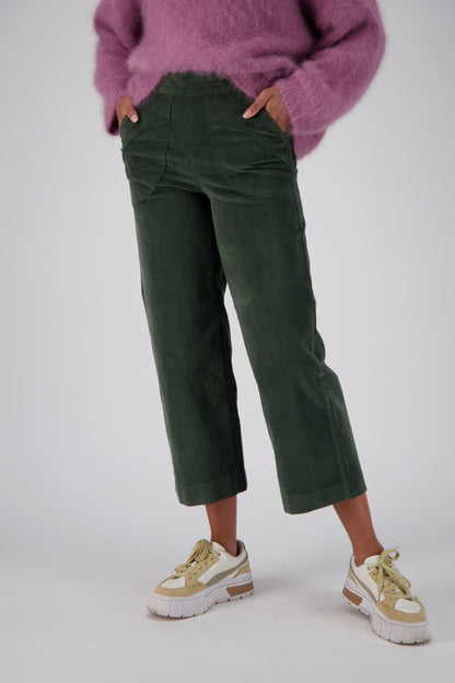 Olga de Polga Peggy Fine Cord Pants - Olive