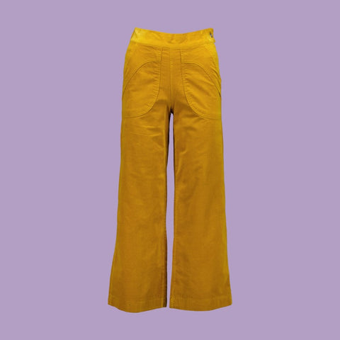 Olga de Polga Peggy Fine Cord Pants - Mustard Yellow