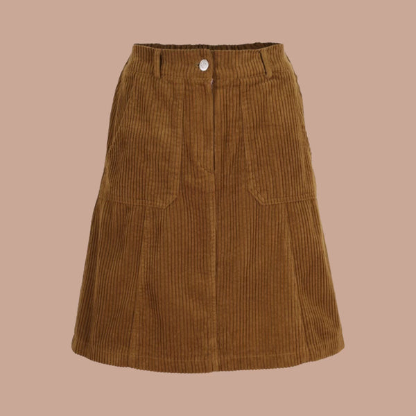 Olga de Polga Jackson Brown Cord Skirt