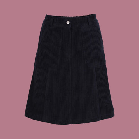 Olga de Polga Jackson Navy Cord Skirt