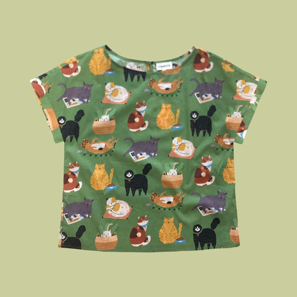 Origami Doll Freya Funny Cat Top