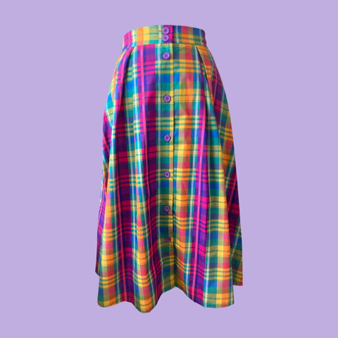 Origami Doll Ashley Plaid Skirt