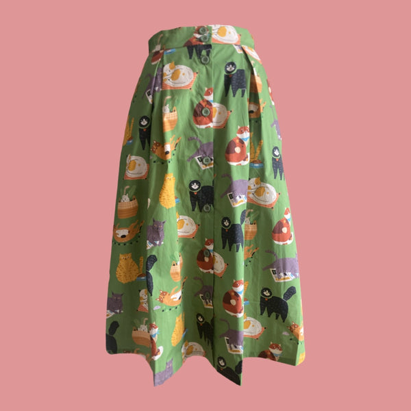 Origami Doll Ashley Funny Cats Skirt
