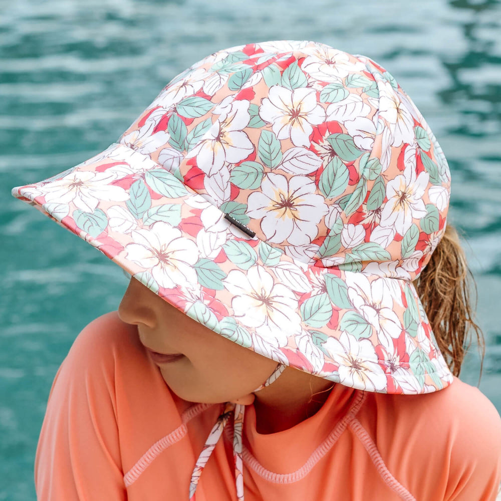 Bedhead Hibiscus Swim Bucket Hat