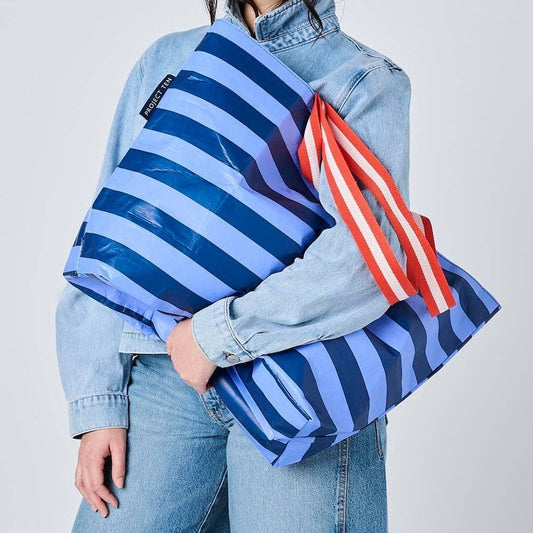 Project Ten Blue Stripe Medium Tote