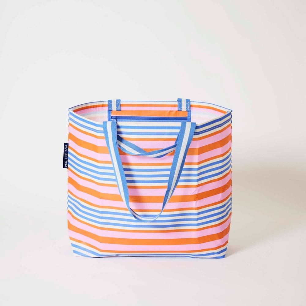 Project Ten Capri Stripe Medium Tote
