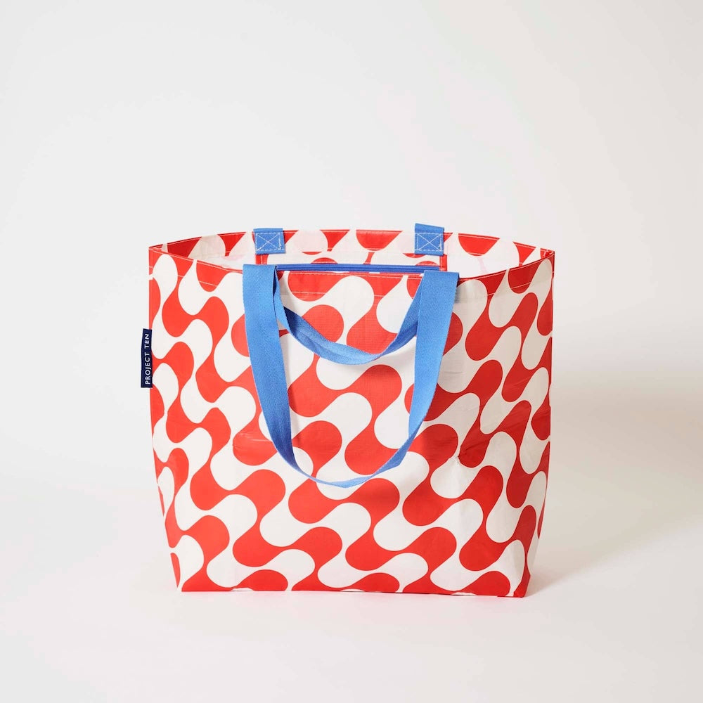 Project Ten Red Ripple Medium Tote