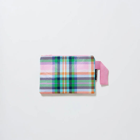 Project Ten Plaid Mini Zip Pouch