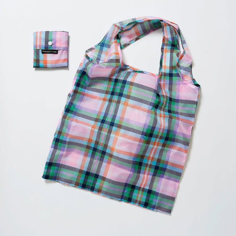Project Ten Plaid Pocket Shopper