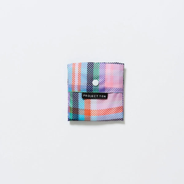 Project Ten Plaid Pocket Shopper