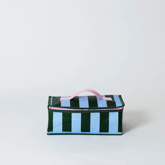 IMPERFECT: Project Ten Green Blue Stripe Takeaway Bag