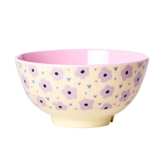 Rice Medium Melamine Bowl - Flowers