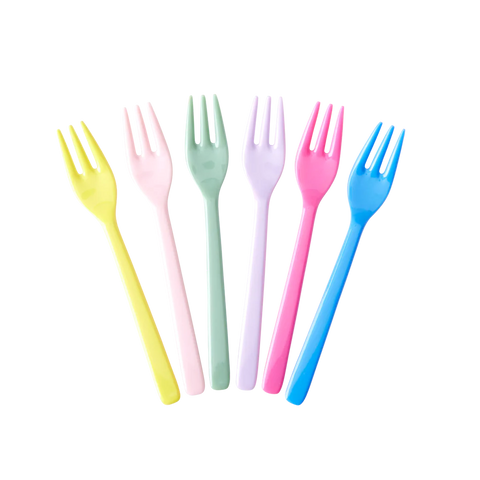 Rice Cake Forks - Brights - Bundle of 6