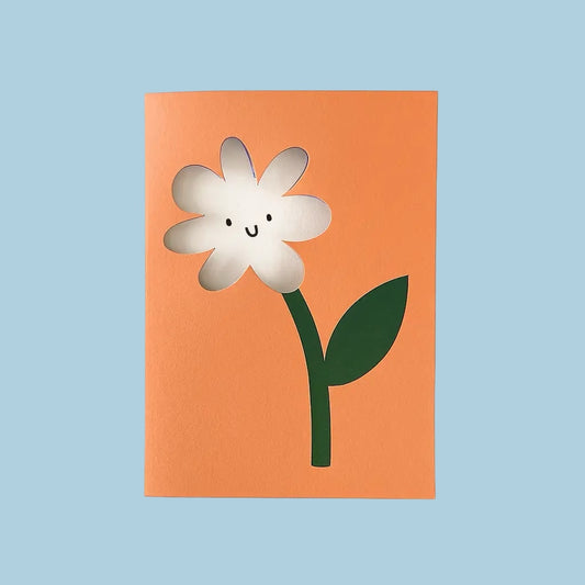 Rumble Cards Die Cut Flower Card