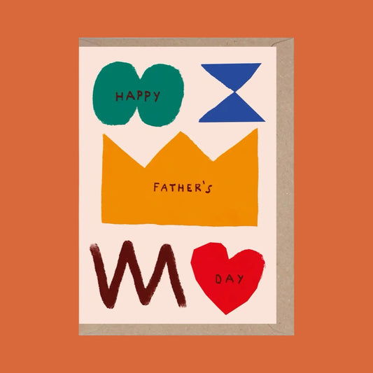 Rumble Cards Happy Fathers Day Abstract Card