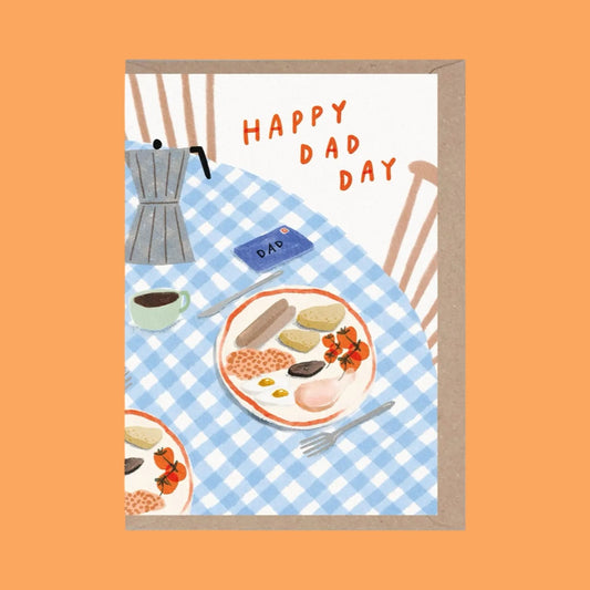 Rumble Cards Happy Dad Day Fry Up Card
