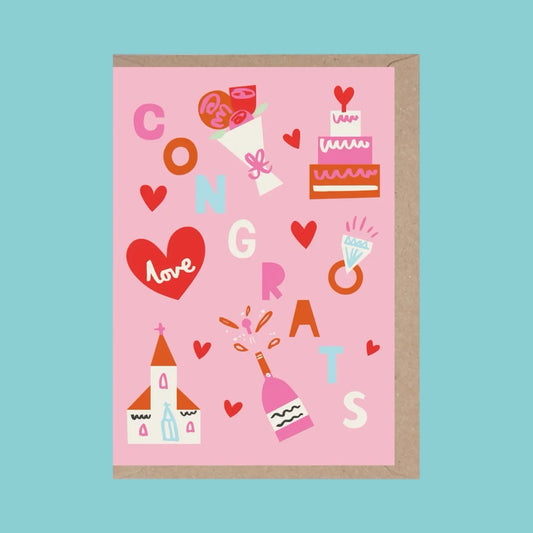 Rumble Cards Congrats Wedding Card