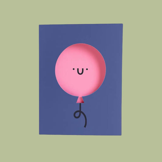 Rumble Cards Die Cut Balloon Card