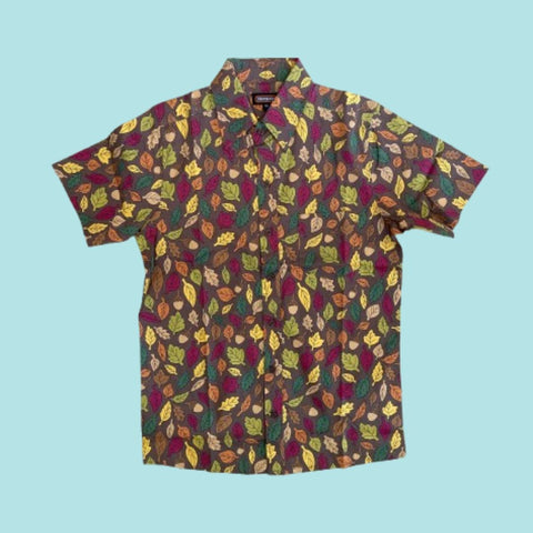 Flatlay of Run and Fly Autumn Leaves Shirt