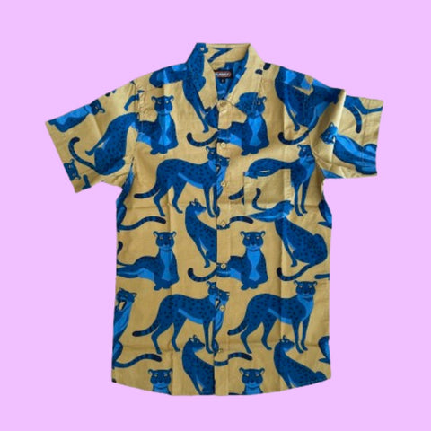 Flatlay of Run and Fly Leopard Shirt