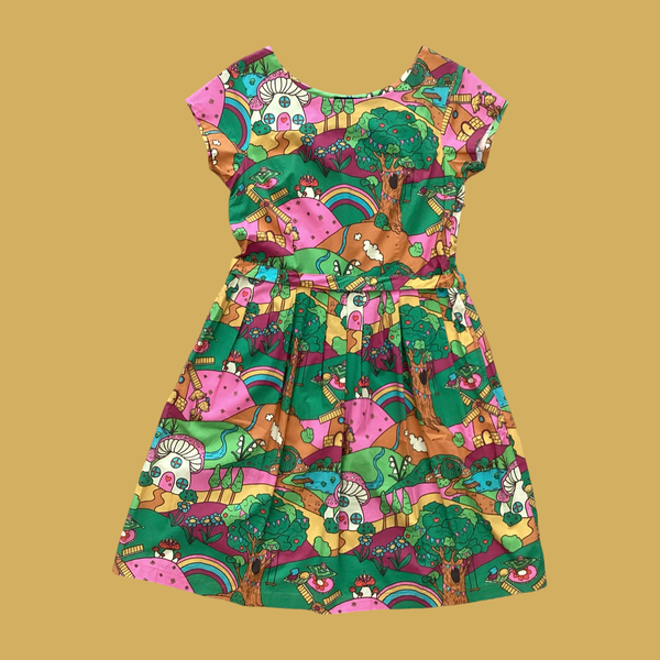 Run & Fly The Mushroom Babes Hills Tea Dress