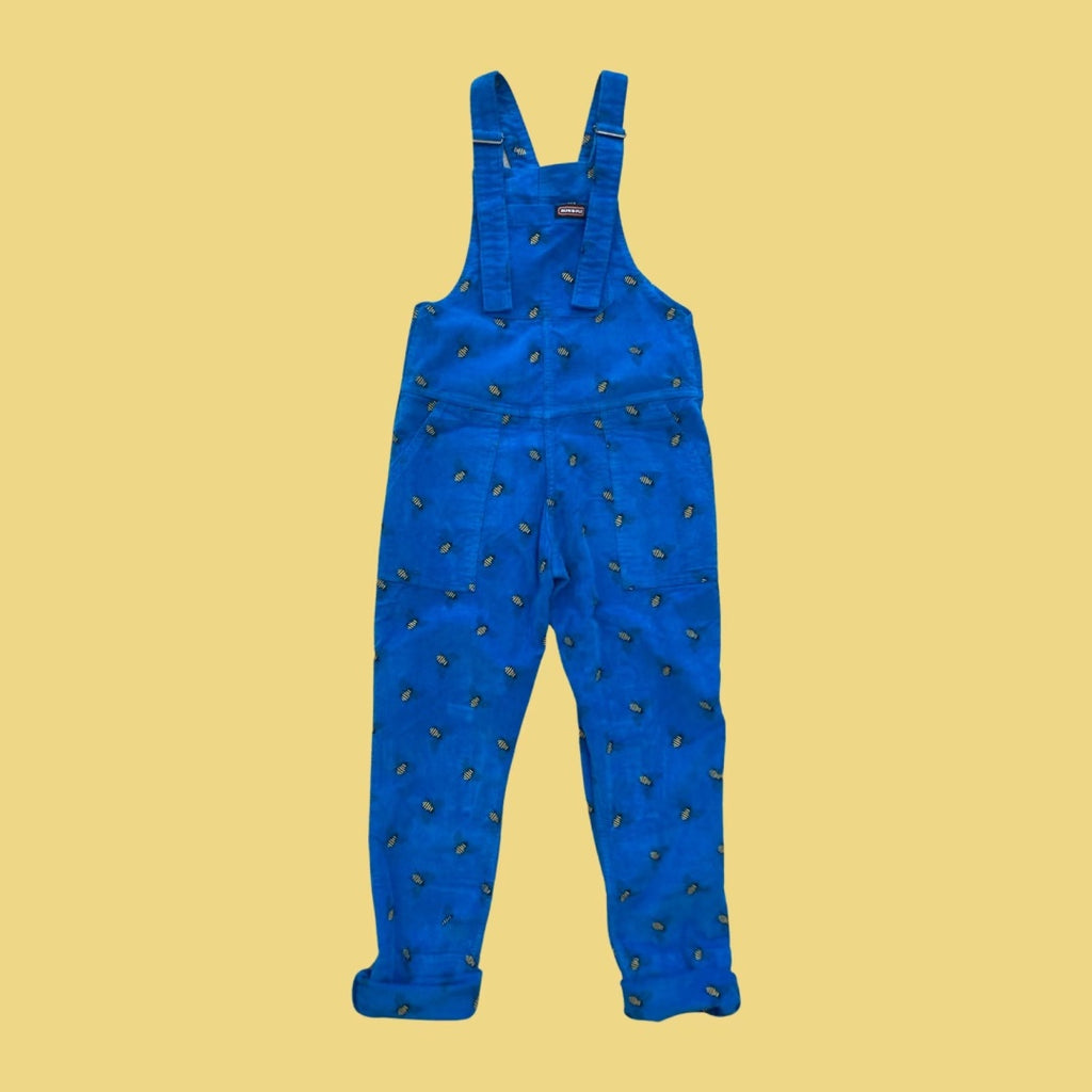 Run and Fly Blue Bee Cord Dungarees