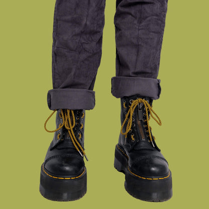 Run and Fly Charcoal Corduroy Dungarees