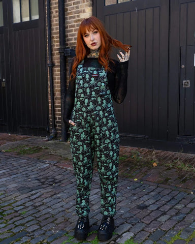 Run and Fly Green Seas Twill Dungarees