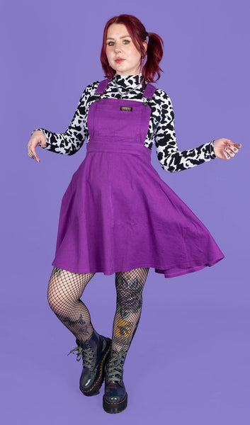 Run and Fly Purple Flared Pinafore