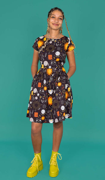Run and Fly Solar Witch Tea Dress