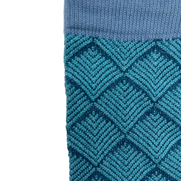 Close up of Sixton Paris Socks in Blue
