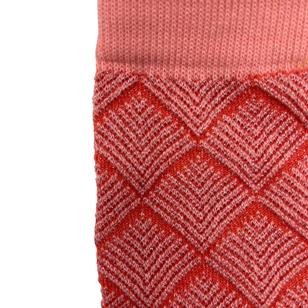 Close up of Sixton Paris Socks in Pink