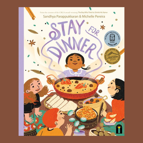 Cover of Stay for Dinner by Sandhya Parappukkaran