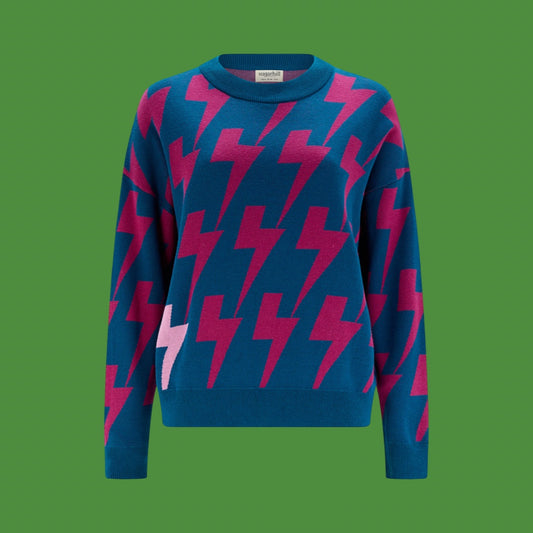 Sugarhill Brighton Andi Jumper - Teal Lightning Pop