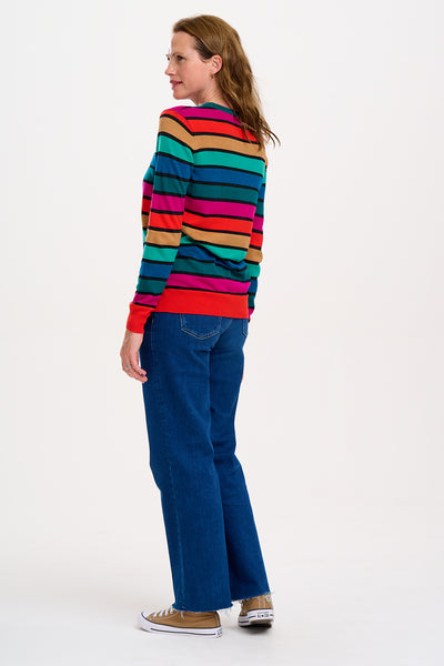 Sugarhill Brighton Astrid Rainbow Stripe Jumper