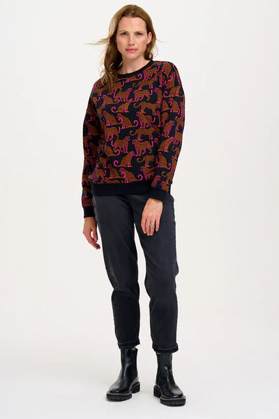 Sugarhill Brighton Eadie Leopard Jumper