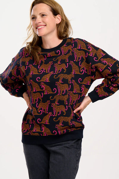 Sugarhill Brighton Eadie Leopard Jumper