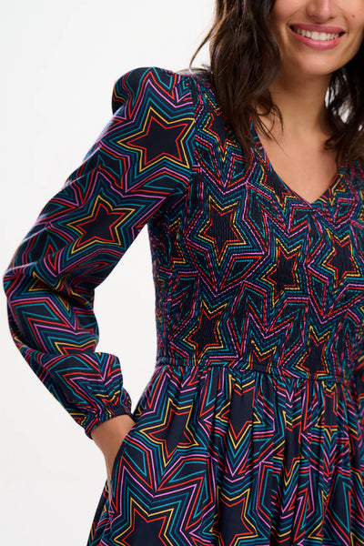 Sugarhill Brighton Amberley Midi Shirred Dress