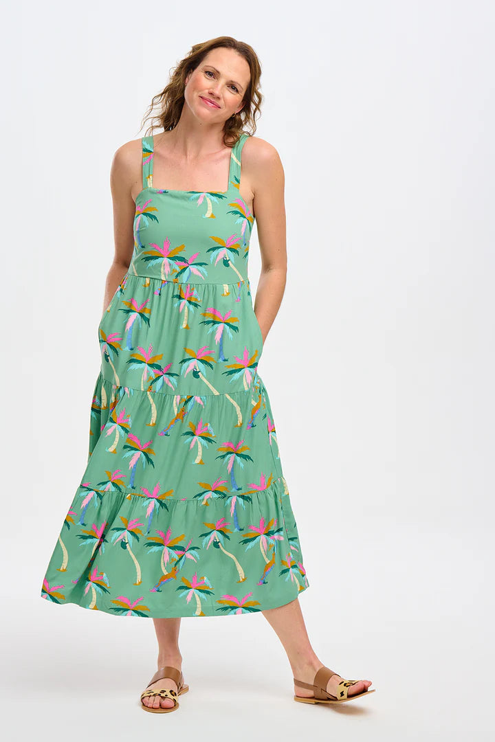 Sugarhill Brighton Elora Midi Tiered Sun Dress