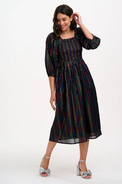 Sugarhill Brighton Lillian Shirred Midi Dress