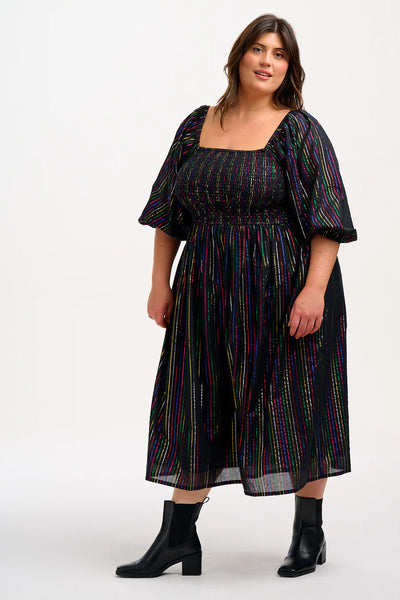 Sugarhill Brighton Lillian Shirred Midi Dress
