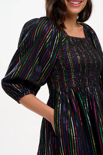 Sugarhill Brighton Lillian Shirred Midi Dress