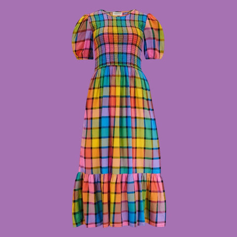 Sugarhill Brighton Yolanda Midi Shirred Dress - 16