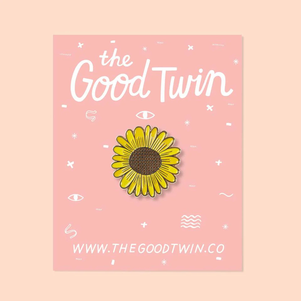 The Good Twin Sunflower Pin