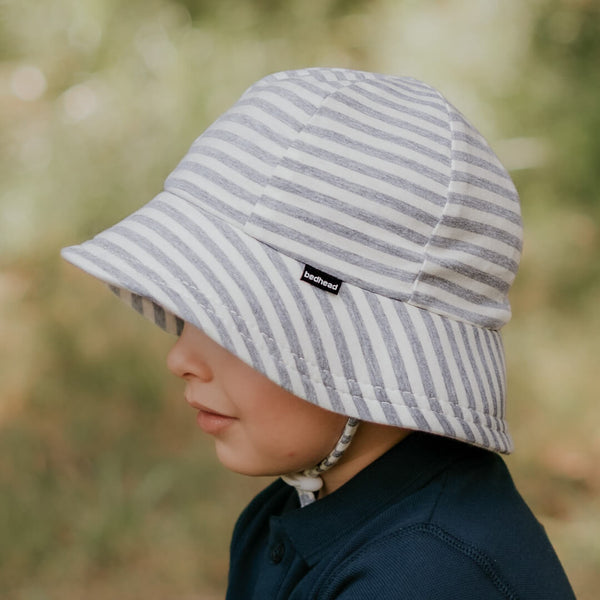 Bedhead Grey Stripe Bucket Hat