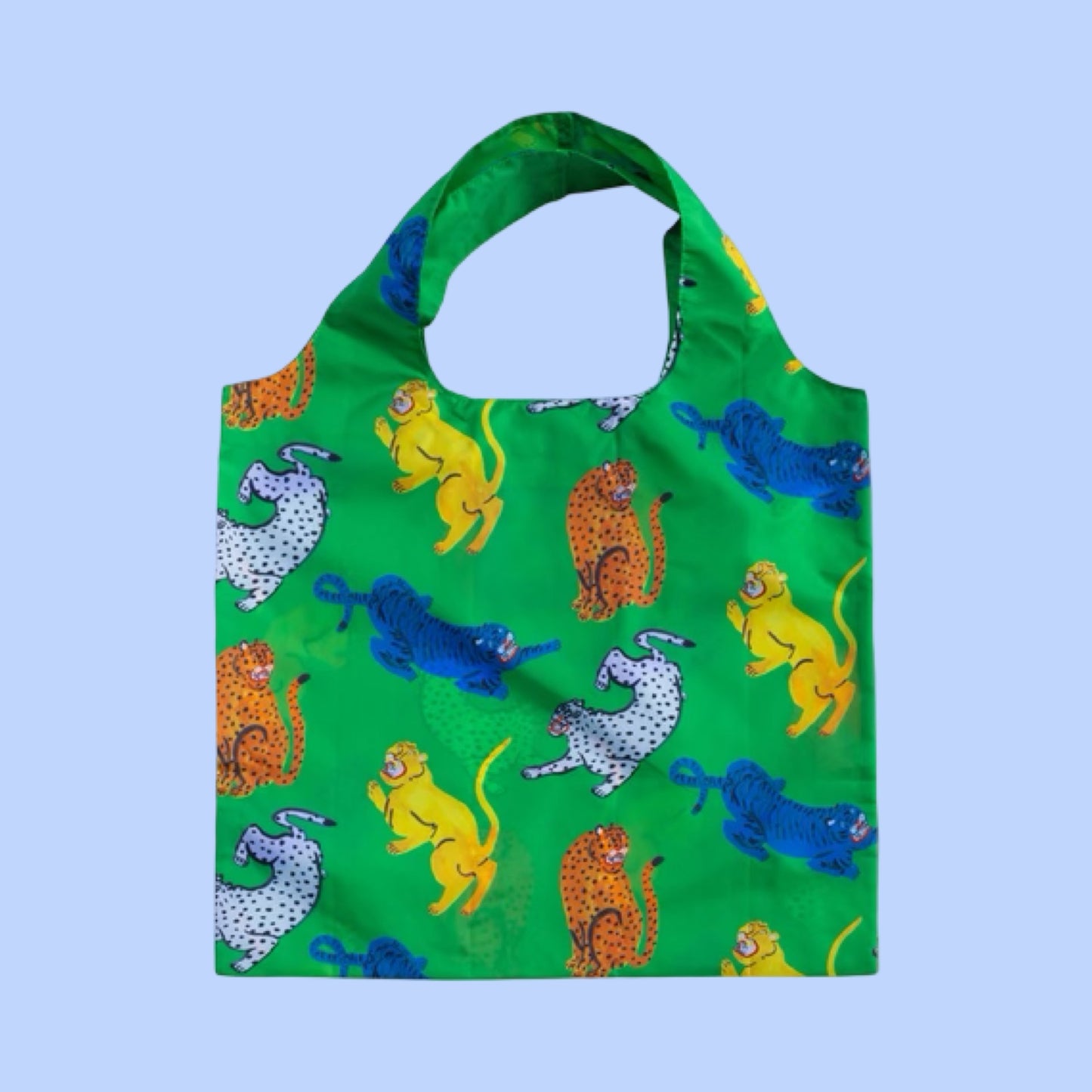 Yellow Owl Workshop Art Sack Shopping Bag - Wild Cats by Kristina Micotti